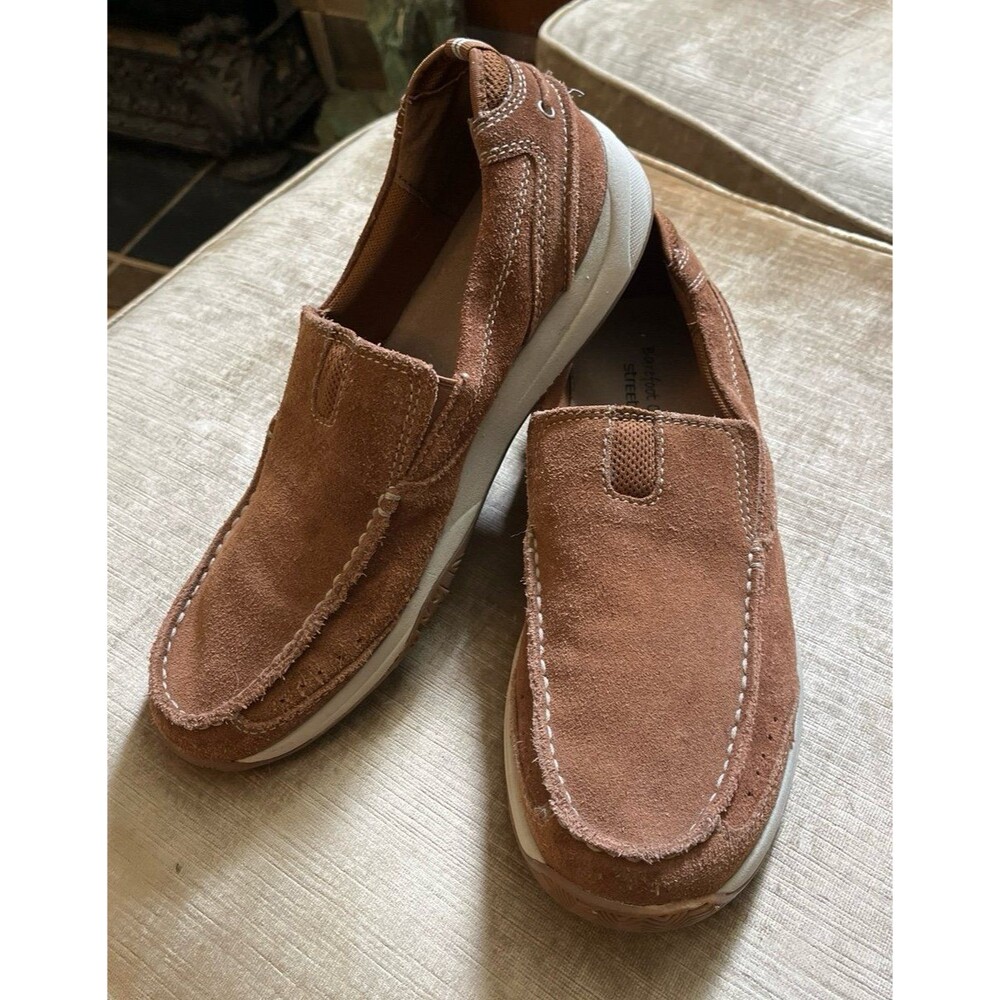 Men’s Brown Suede Barefoot Casuals Streetcars Slip on Loafers Shoes Comfort 11